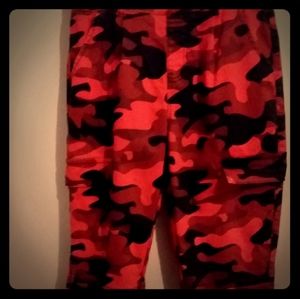 NWOT Red Camoflauge Pants